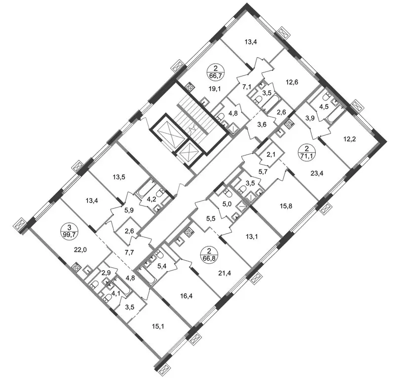 3-к кв. Московская область, Одинцовский городской округ, Заречье пгт ... - Фото 2