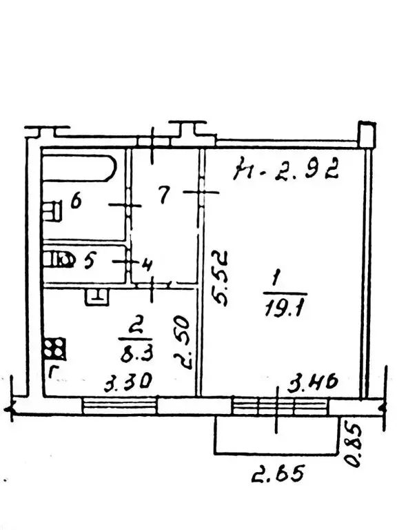 1-комнатная квартира: Череповец, улица Ленина, 110 (36.1 м) - Фото 1