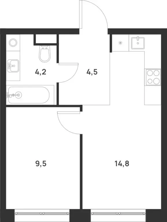 1-комнатная квартира: Москва, НАО, район Коммунарка, улица Разведчика ... - Фото 1