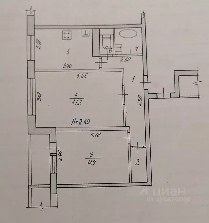 2-к кв. Волгоградская область, Волгоград Казахская ул., 8 (52.0 м) - Фото 0