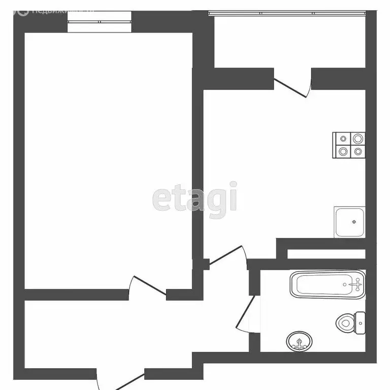 1-комнатная квартира: Тверь, улица Левитана, 70Б (30 м) - Фото 0