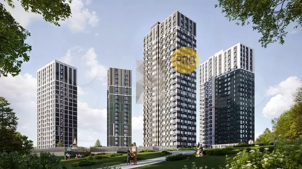 1-к. квартира, 32,5 м, 4/20 эт. - Фото 1