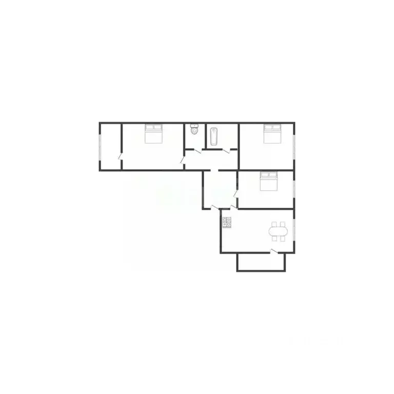 3-к кв. Курская область, Курск ул. Энгельса, 115/4 (90.1 м) - Фото 1