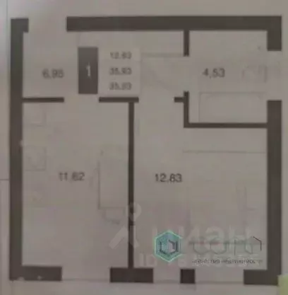 1-к кв. Калининградская область, Пионерский Октябрьская ул., 6 (36.0 ... - Фото 2