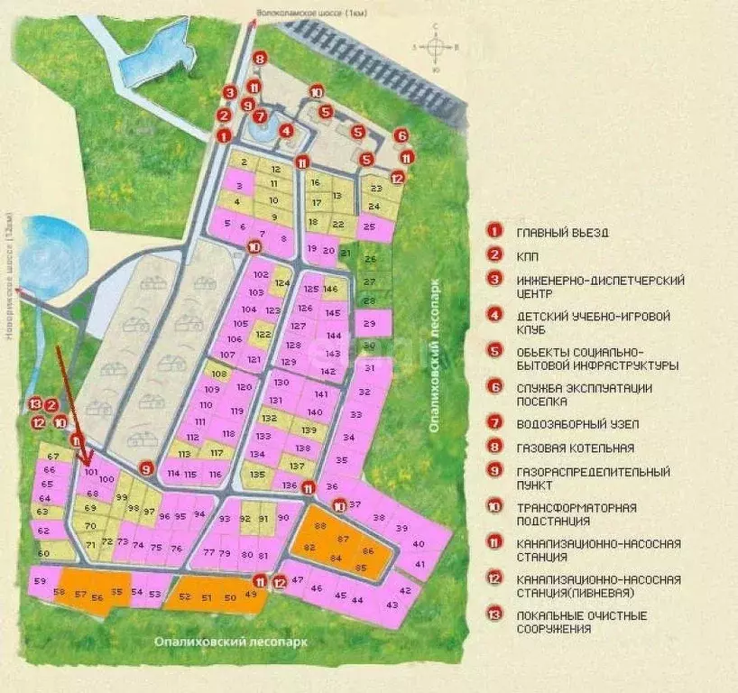 Карта продажи участков в подмосковье