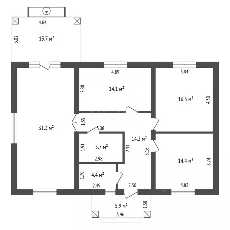 Дом в Калужская область, Ферзиковский муниципальный округ, Грабцево ... - Фото 2