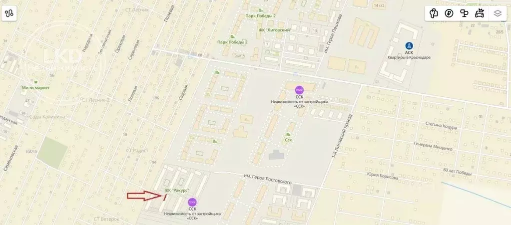 Торговая площадь в Краснодарский край, Краснодар ул. Имени Героя ... - Фото 2