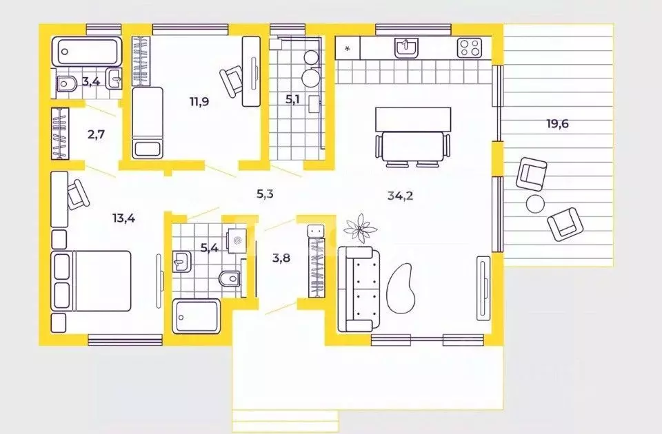 Коттедж в Свердловская область, Сысертский муниципальный округ, пос. ... - Фото 2