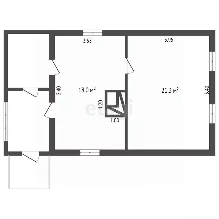 Дом в Кемеровская область, Крапивинский пгт ул. Энергетиков (39 м) - Фото 2
