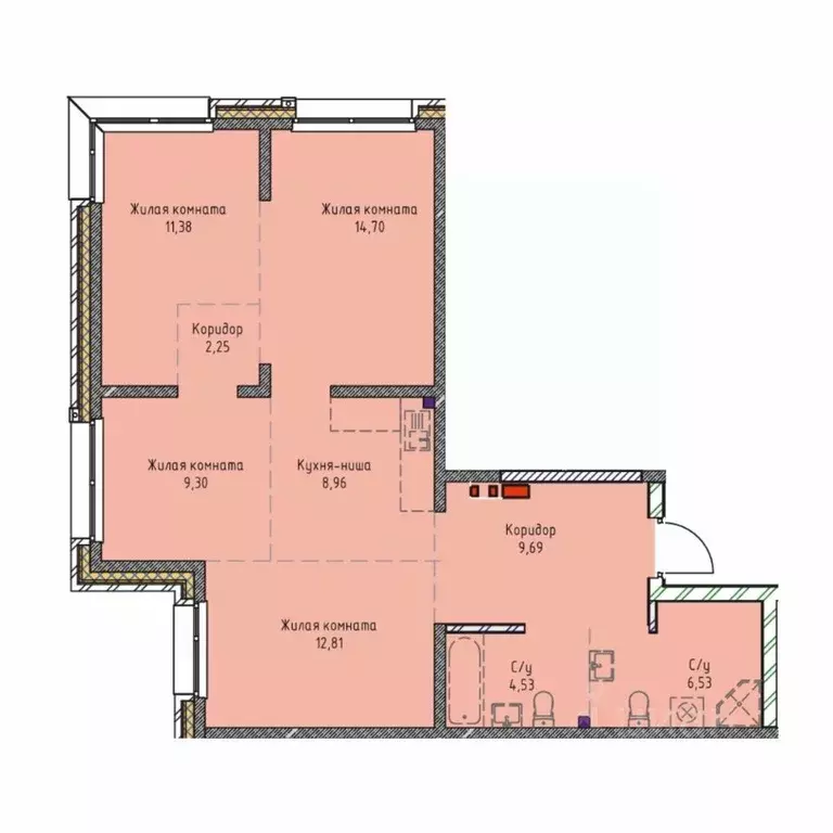 4-к кв. Иркутская область, Иркутск Култукская ул., 26 (80.15 м) - Фото 0