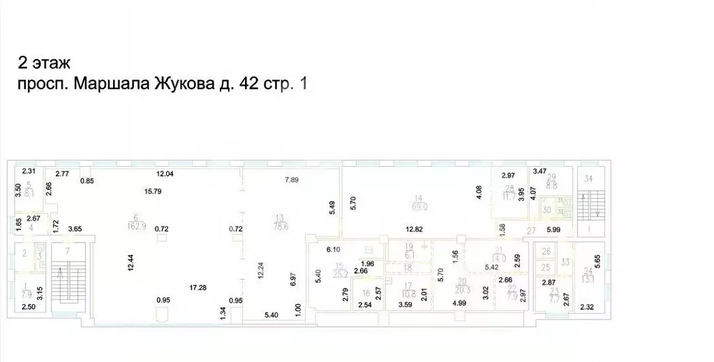 Помещение свободного назначения в Москва просп. Маршала Жукова, 42С1 ... - Фото 2