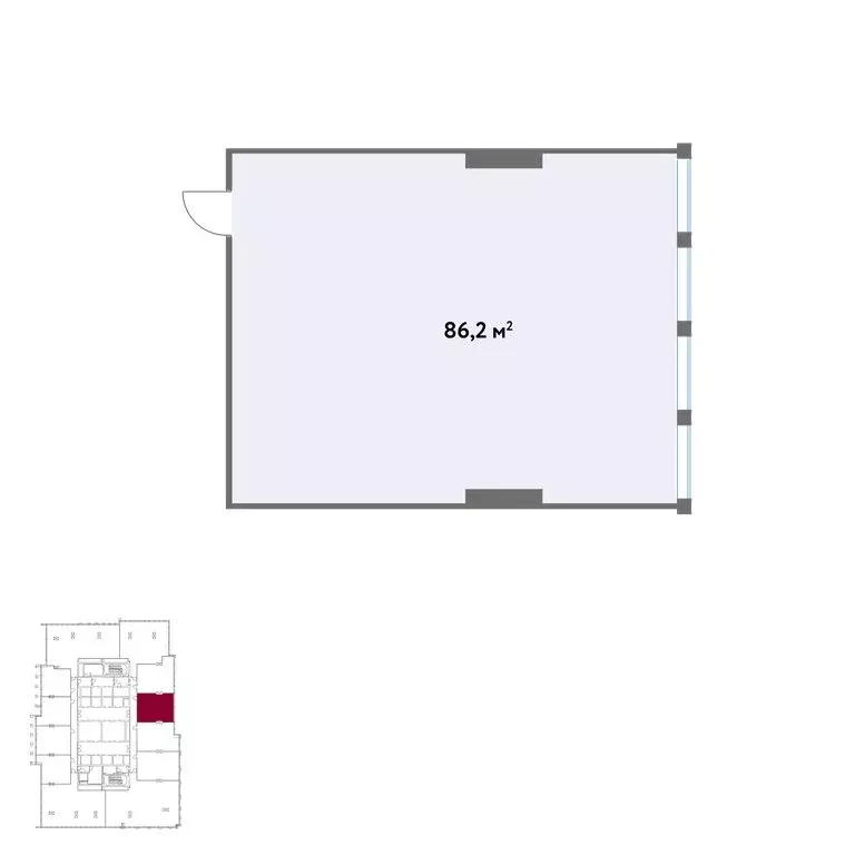 Офис (86.2 м) - Фото 2
