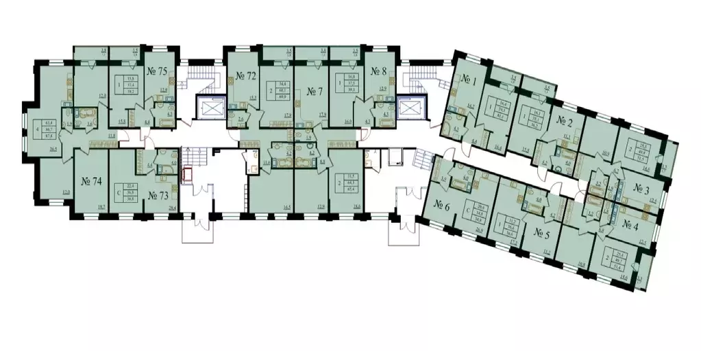 1-к кв. Ленинградская область, Гатчина Красносельское ш., 4А (41.1 м) - Фото 1