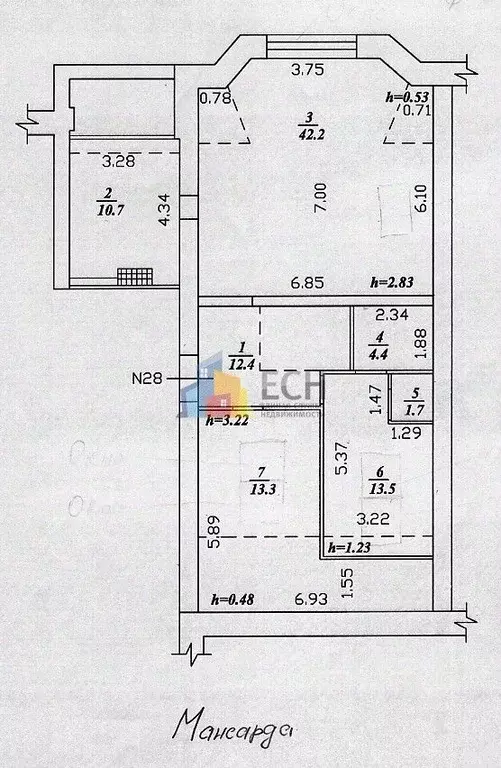 6-к кв. Тульская область, Тула просп. Ленина, 52б (233.0 м) - Фото 2