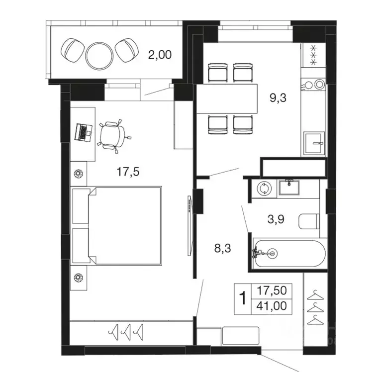 1-к кв. Московская область, Апрелевка Наро-Фоминский городской округ, ... - Фото 1