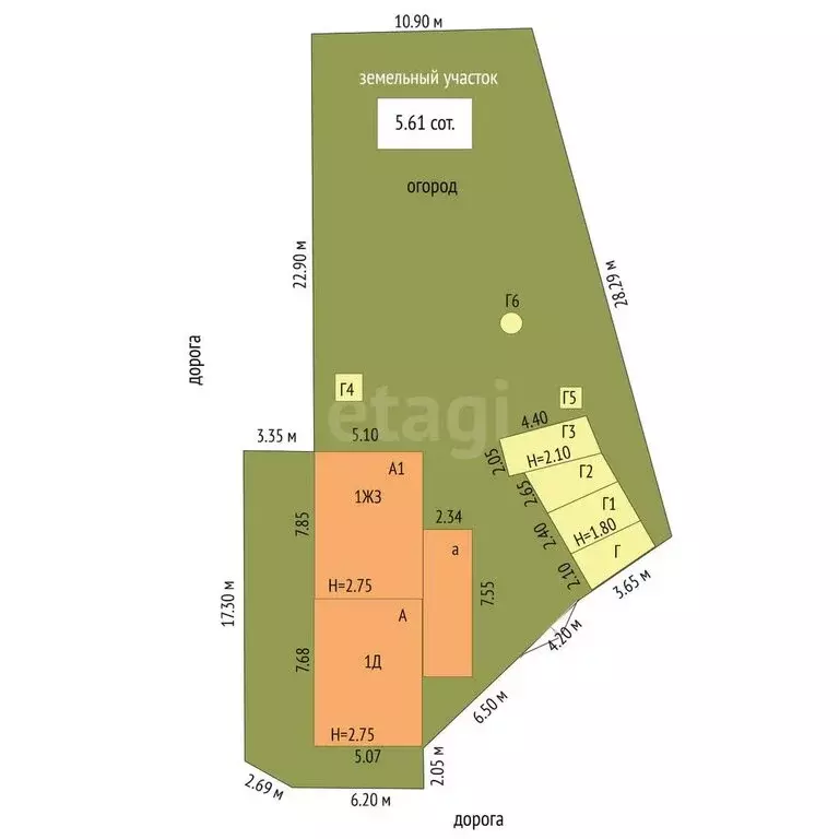 Дом в Троицк, улица имени Н. Алихетова (74.9 м) - Фото 1