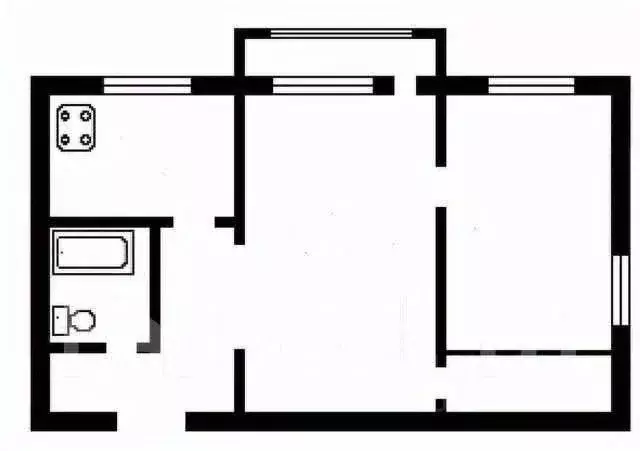 2-к кв. Татарстан, Казань Тверская ул., 7 (42.1 м) - Фото 2