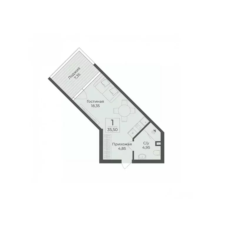 Студия Крым, Сакский район, с. Лесновка  (35.5 м) - Фото 0