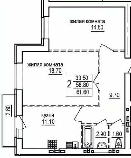 2-к кв. Саратовская область, Саратов пос. Мирный, На Благодатной жилой ... - Фото 0