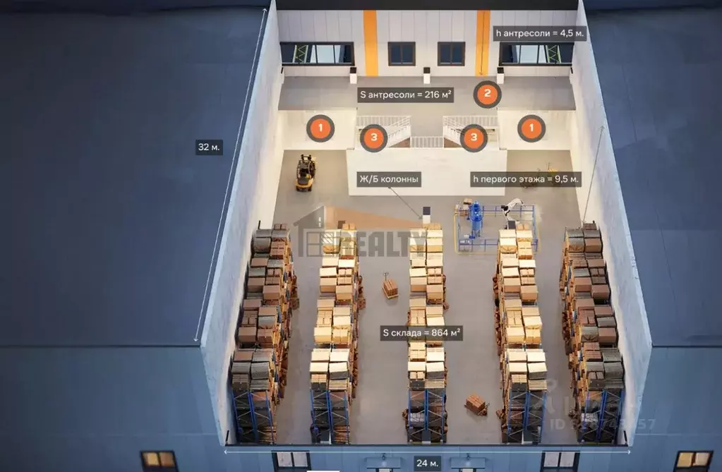 Склад в Московская область, Домодедово Северный мкр, ул. Домодедовская ... - Фото 2