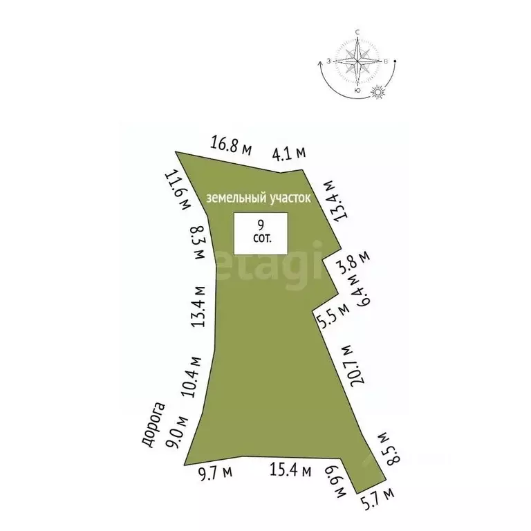 Участок в Крым, Ялта муниципальный округ, Никита пгт ул. Оранжерейная, ... - Фото 2