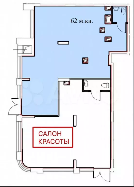 Аренда 62 м в ЖК Скандинавия Центр - Фото 1
