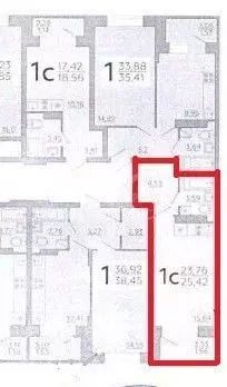 Студия Воронежская область, Воронеж Московский просп., 42/1 (24.0 м) - Фото 2