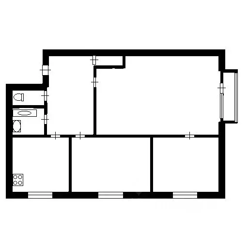3-к кв. Владимирская область, Гусь-Хрустальный ул. Менделеева, 23 ... - Фото 2