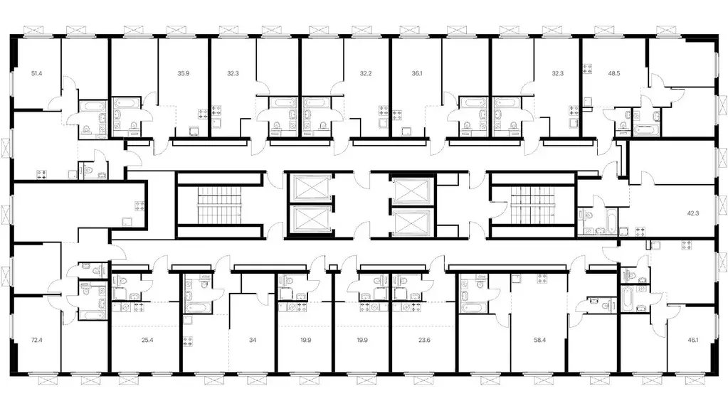 Студия Москва Амурский парк жилой комплекс, 1.2 (19.9 м) - Фото 1