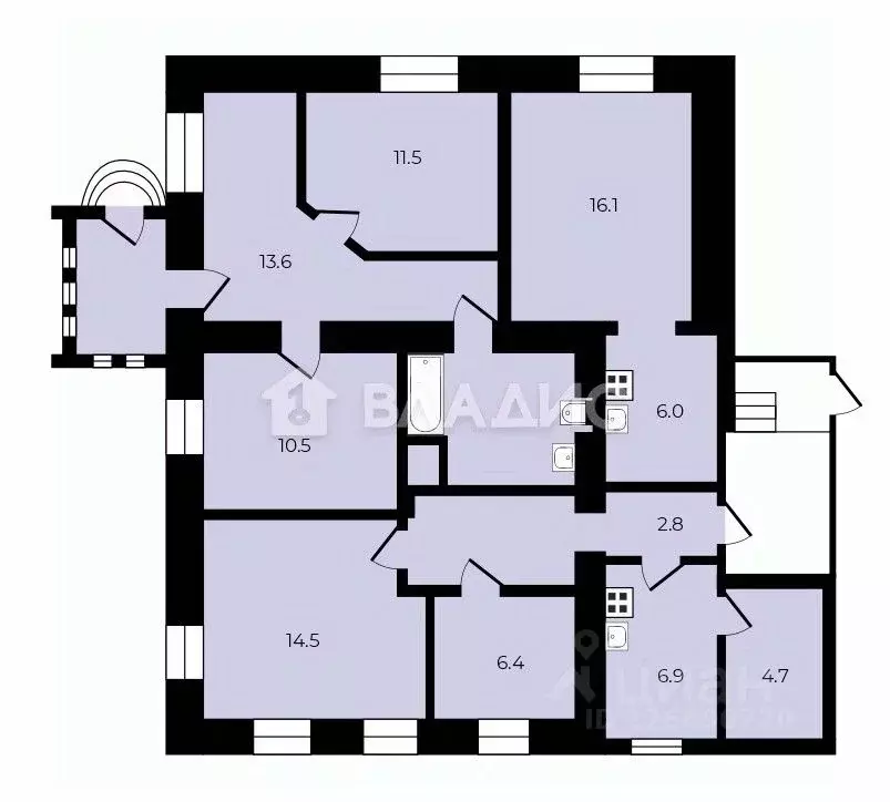 Дом в Владимирская область, Владимир проезд Добролюбова, 6/2 (106 м) - Фото 2