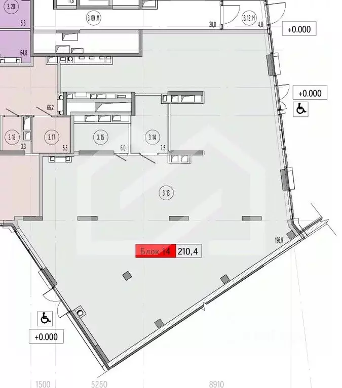Торговая площадь в Москва Союз жилой комплекс, к3 (210 м) - Фото 2