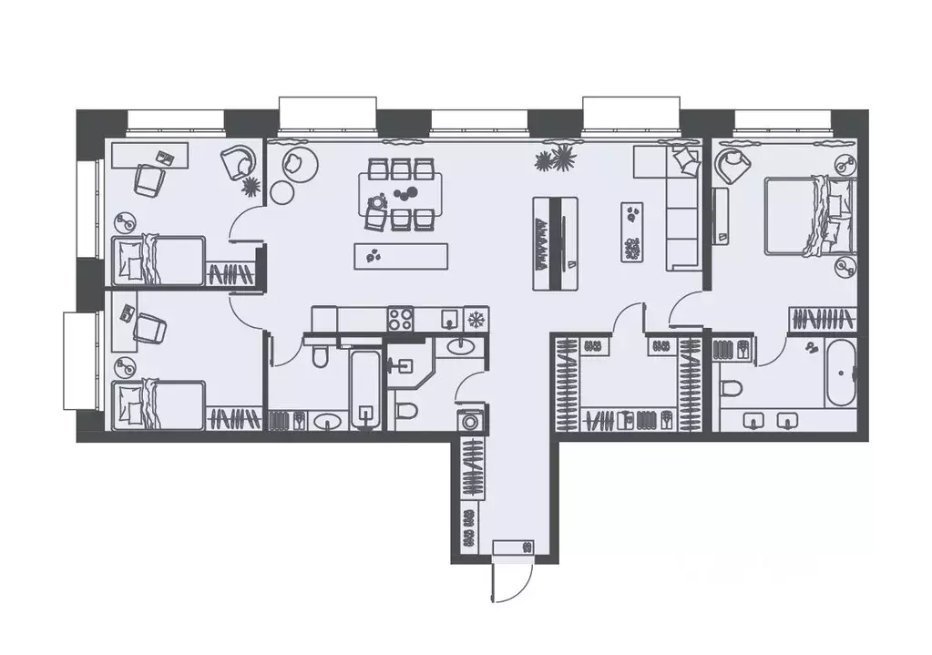 3-к кв. Пензенская область, Пенза Велларт Сити жилой комплекс (124.7 ... - Фото 2
