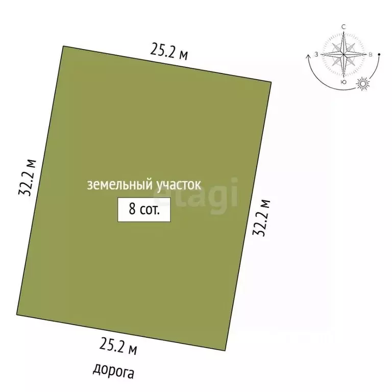 Участок в Вологодская область, Череповец ул. Багряная (8.0 сот.) - Фото 1