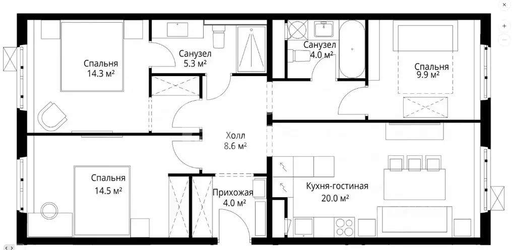 Студия Московская область, Ленинский городской округ, д. Сапроново, ... - Фото 2