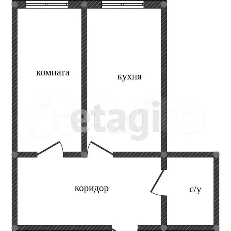 1-к. квартира, 31,2 м, 8/9 эт. - Фото 0