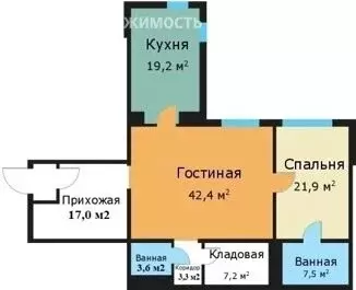 4-комнатная квартира: Москва, улица Архитектора Власова, 6 (122.1 м) - Фото 1