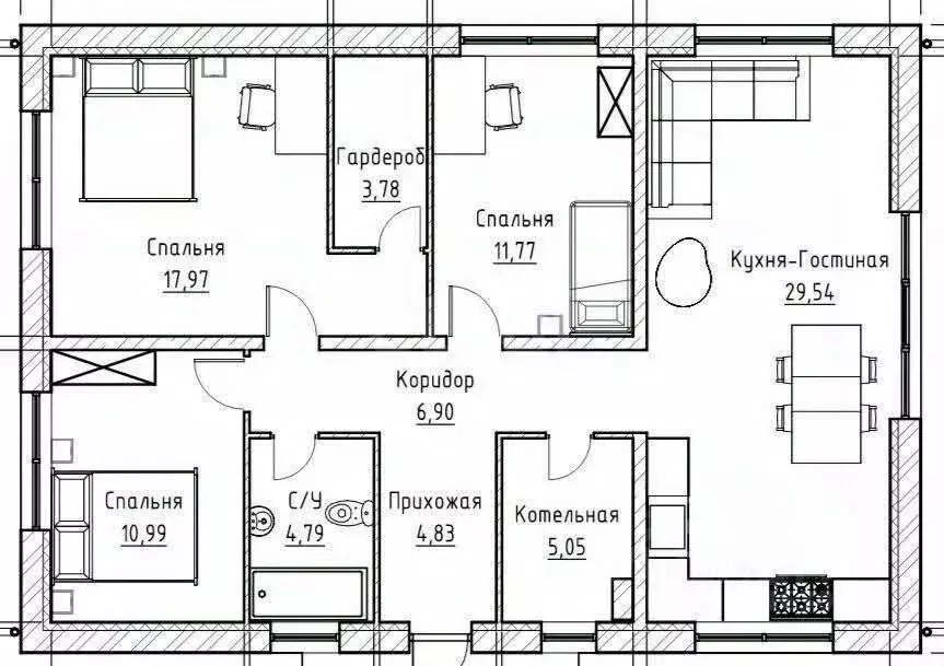 Дом в Пермский край, Пермский муниципальный округ, д. Мокино ул. ... - Фото 2