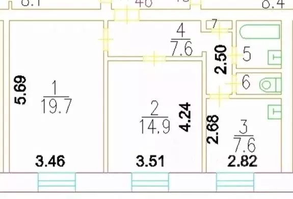 Комната Москва Нелидовская ул., 18 (20.0 м) - Фото 1
