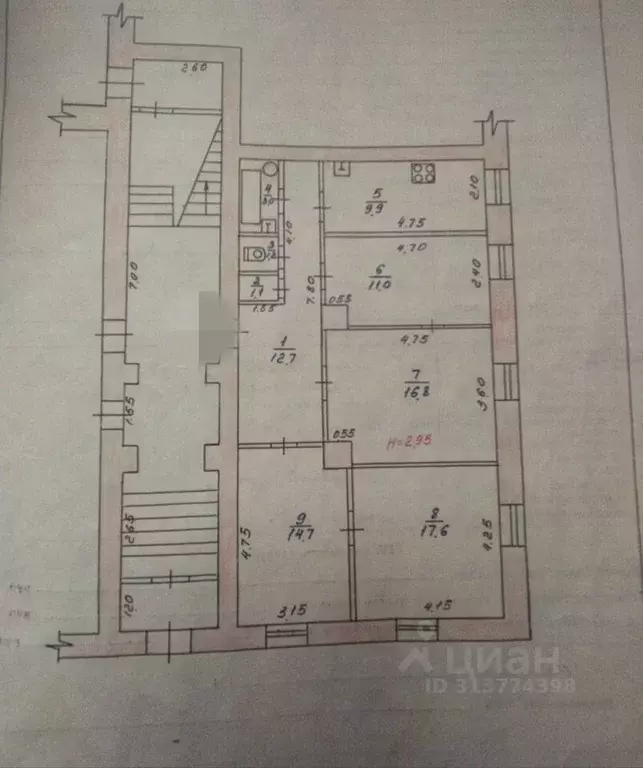 4-к кв. Архангельская область, Котлас ул. Маяковского, 1 (88.0 м) - Фото 0