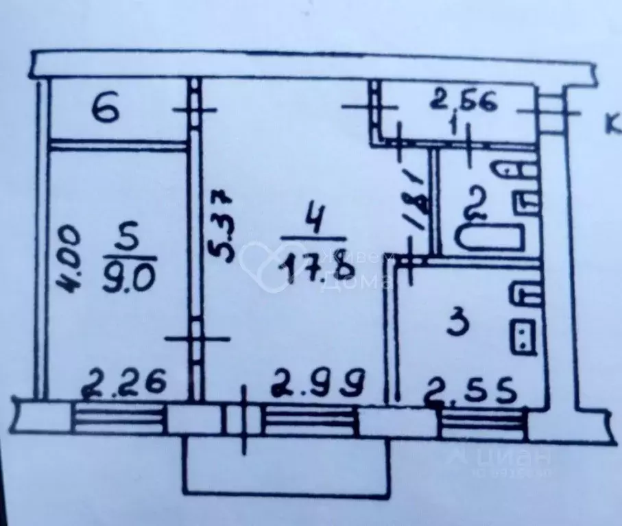 2-к кв. Волгоградская область, Волжский Набережная ул., 59 (42.0 м) - Фото 2