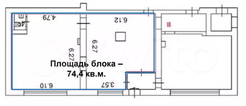 Аренда помещения свободного назначения 74 м2 - Фото 0