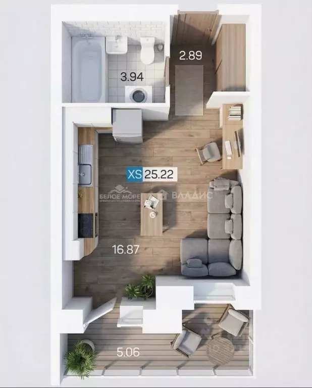 Студия Архангельская область, Северодвинск Беломорский просп., 3Ак1 ... - Фото 1