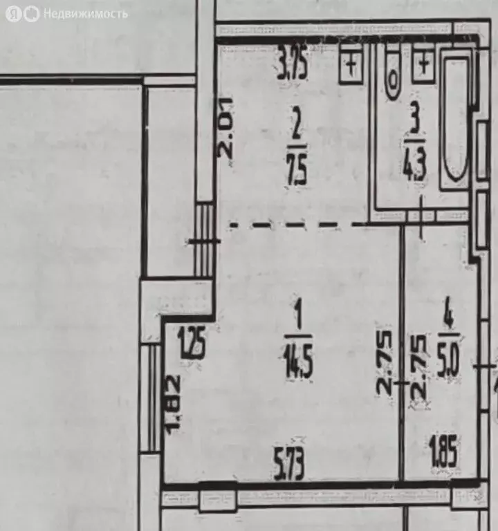 Квартира-студия: Пермь, Полевая улица, 10 (31.3 м) - Фото 1