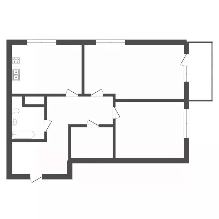 2-к кв. Тюменская область, Тюмень ул. Газовиков, 65 (57.6 м) - Фото 2