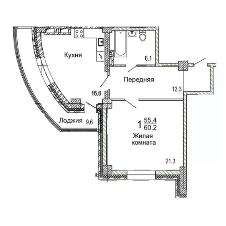1-к кв. Приморский край, Владивостокский городской округ, пос. ... - Фото 1