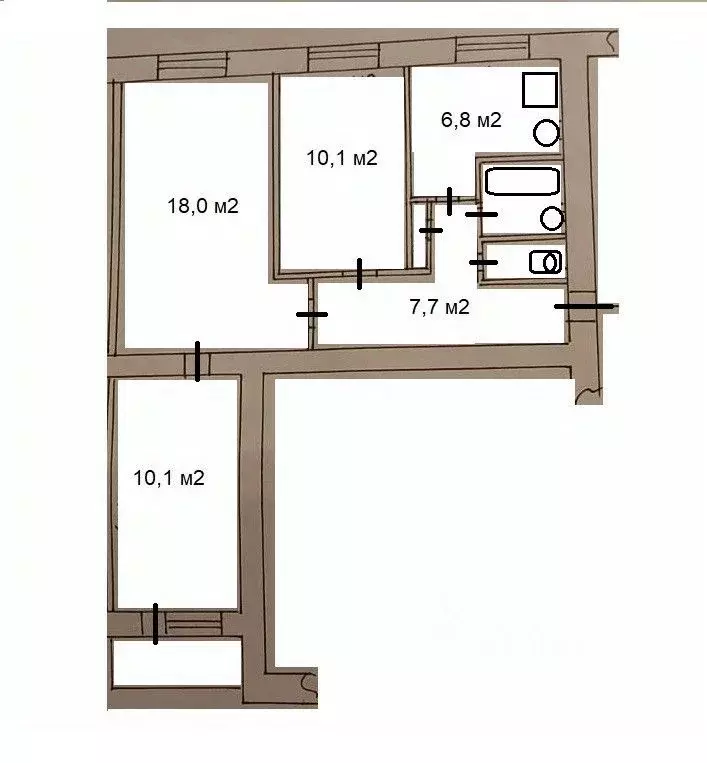 3-к кв. Новгородская область, Великий Новгород ул. Державина, 8к1 ... - Фото 2