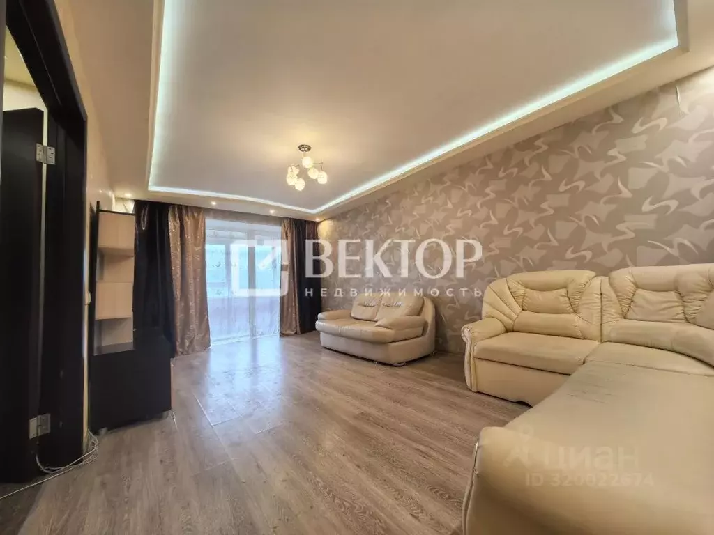 2-к кв. Ивановская область, Иваново Лежневская ул., 164а (67.4 м) - Фото 0