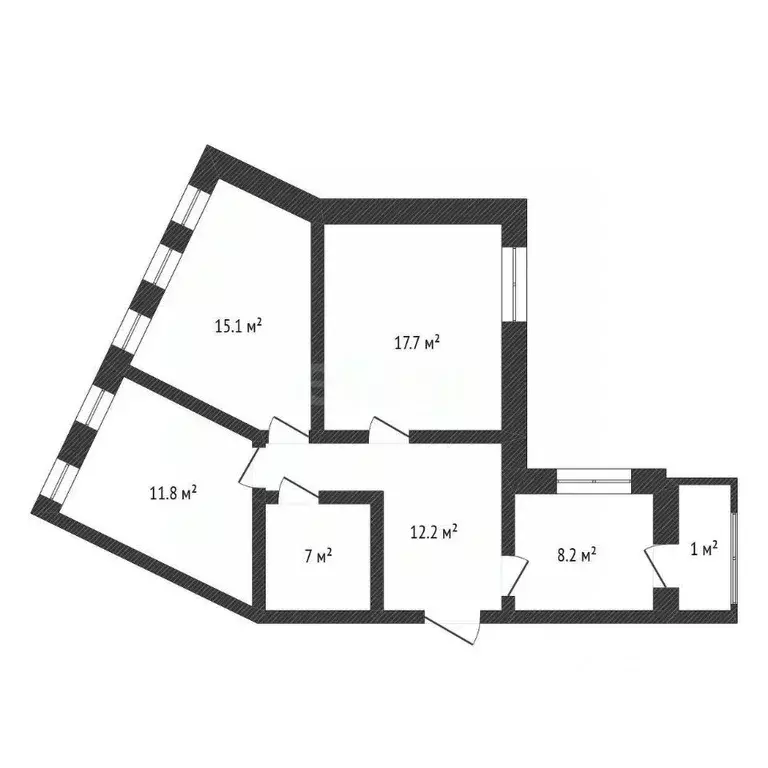 6-к кв. Нижегородская область, Нижний Новгород Плотничный пер., 17 ... - Фото 1