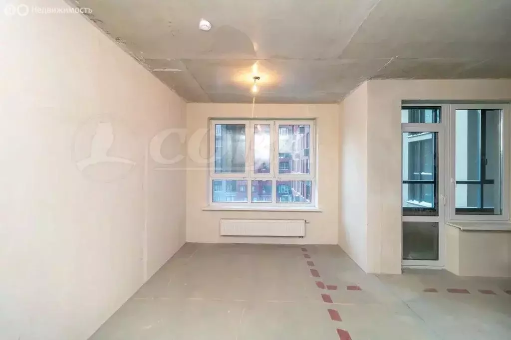 2-комнатная квартира: Тюмень, улица Пожарных и Спасателей, 14 (59.1 м) - Фото 2