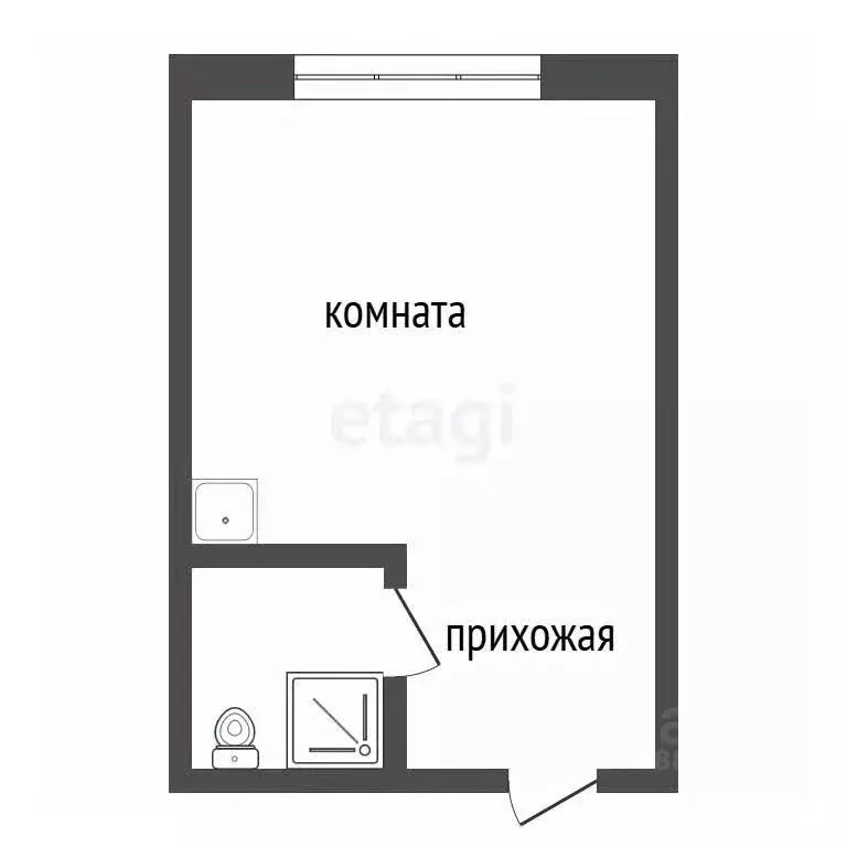 Студия Красноярский край, Красноярск ул. Королева, 14 (16.6 м) - Фото 1